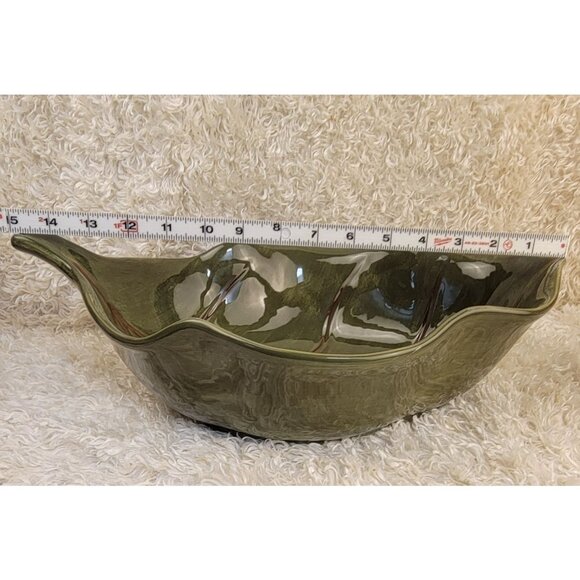 Vintage Home Trends "Tahitian Leaf" XL Serving Bowl - Picture 2 of 16